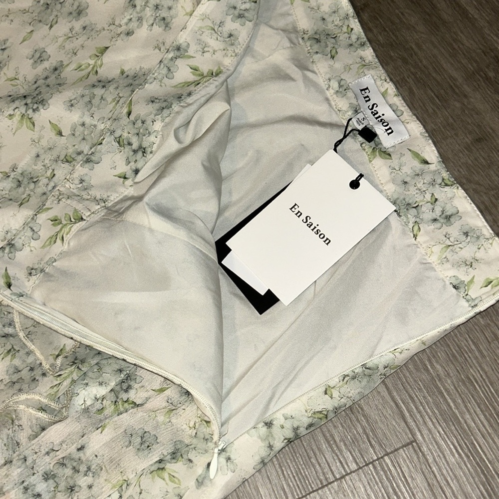 En Saison Marlene floral ruffle tiered Midi skirt - Picture 10 of 13
